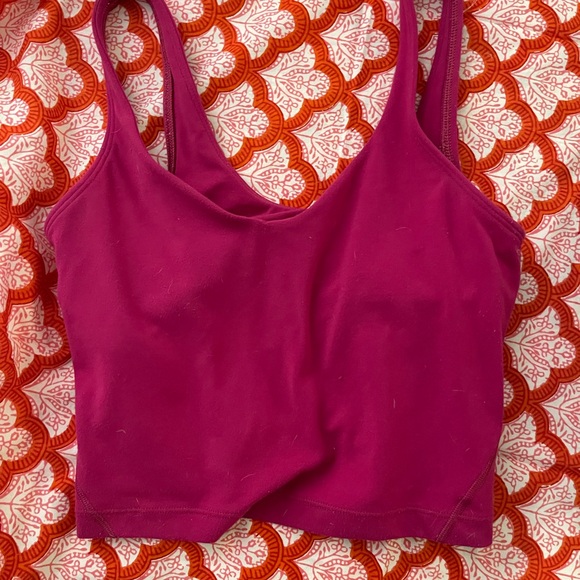 Lululemon raspberry align tank - Picture 2 of 3